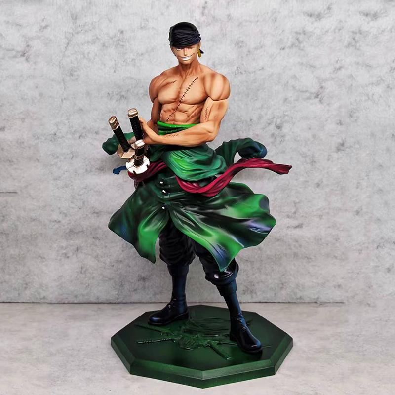 28cm One Piece Golden Mountain Roronoa Zoro Draw A Sword Zoro Model Ornament Anime Figure Collection Gk Statue Trendy Toys Gifts