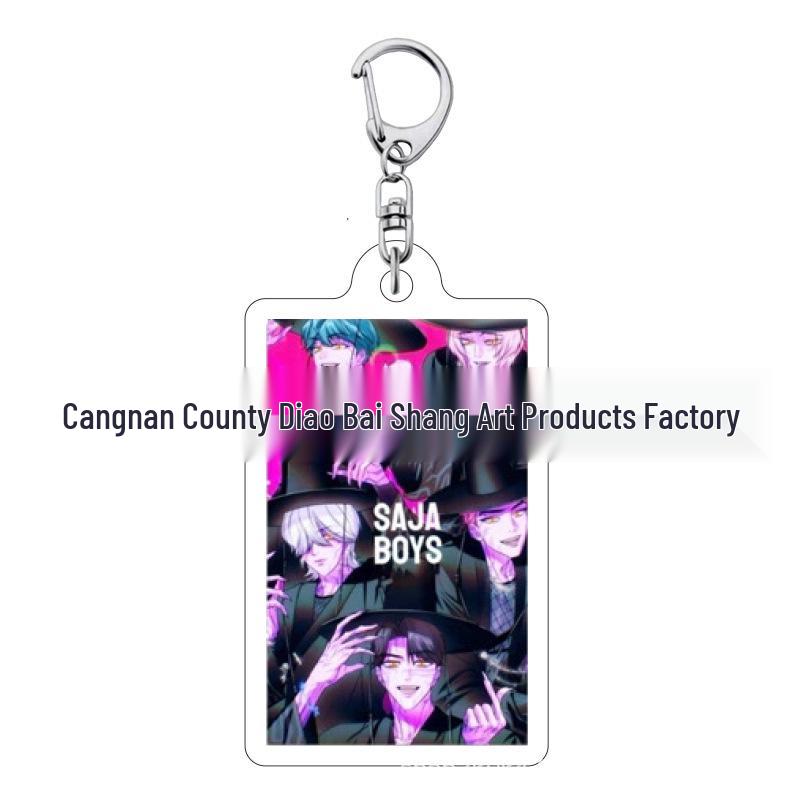 Kpop Demon Hunter Girl Group Keychain: Lumi, Zoe, Mira & Qin Yu Cute Acrylic Schoolbag Pendant