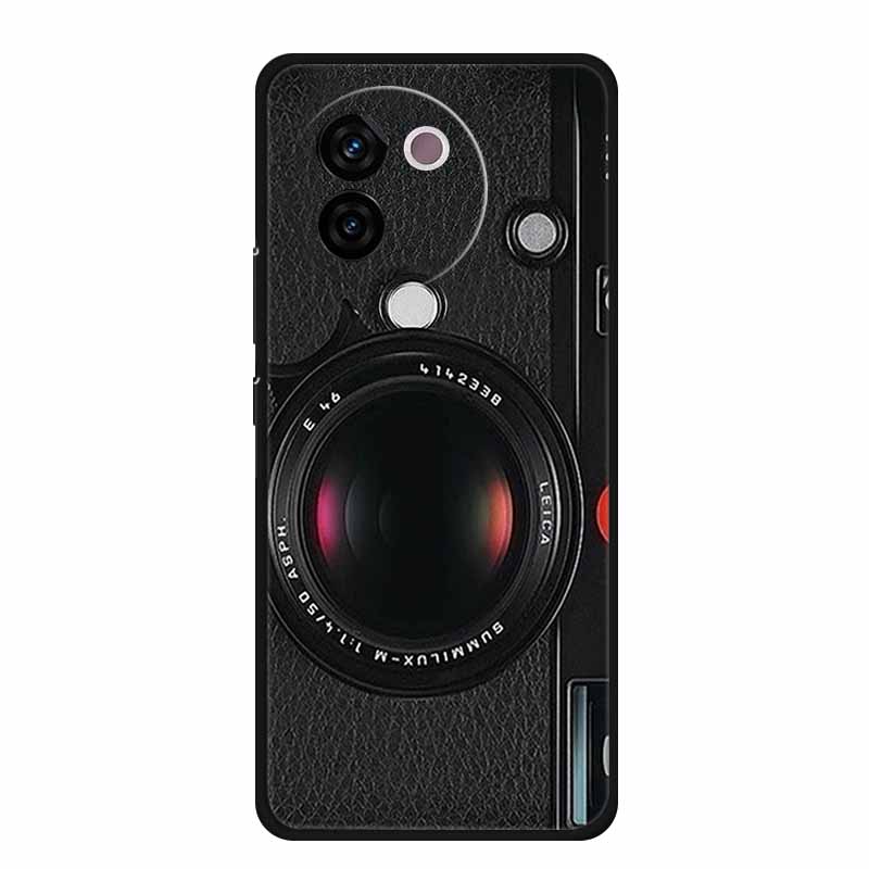 For Vivo V30e Case Popular Black Silicone Soft Back Cover Case For Vivo V30e Phone Case Cover V 30 e V 30e V30 e Coque Funda Bag
