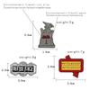 Quirky Personalized English Letter 'Beetlejuice' Drip Oil Brooch