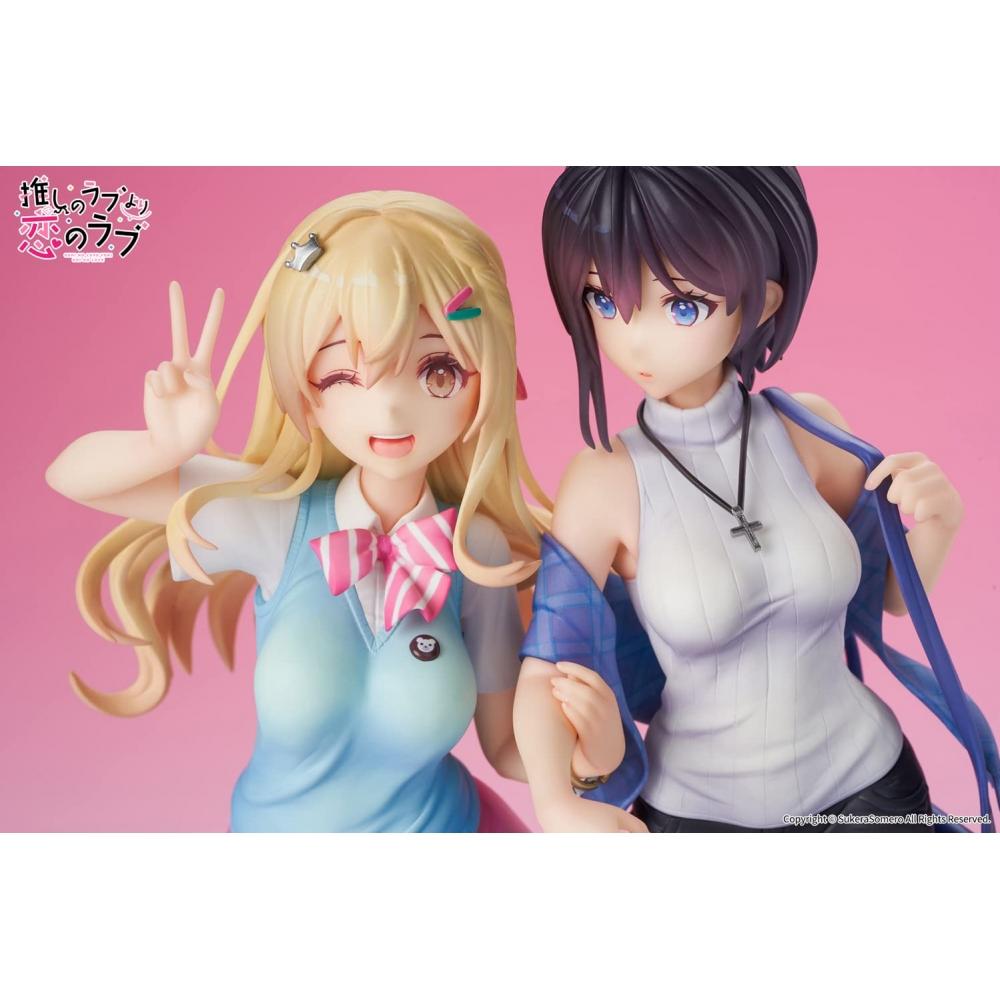 APEX Oshi no Love Yori Koi no Love Koi Furudate & Akuru Hayase la scară 17 figurine finisate pictate PVC și ABS set de 2