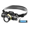 Underwater Diving Headlamp with Adjustable Head Mount, Aluminum Beam Light for Snorkeling, Night Fishing and Camping