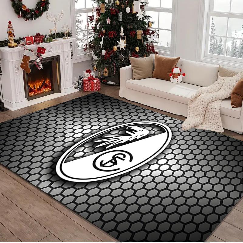 1PC Rug Club Crest Design Carpet, Chair Rug,Area Rug for Office Bedroom Living Rooms Bedroom, Doormat Decor Christmas Fan Gifts