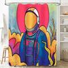 Unique Space Galaxy Shower Curtain Set Starry Sky Nebula Pattern Bathroom Decor Modern Home Textile Artistic Wall Hanging