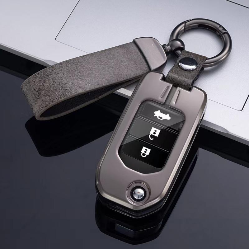 Alloy Zinc Car Remote Key Case Cover Shell For Honda CivicHRV CRV XRV CR-V Crider Odyssey Pilot Fit Accord Protector Accessories