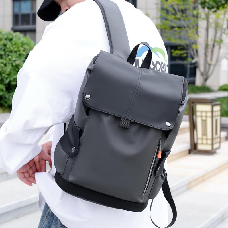 Minimalist Waterproof Backpack with Front Zipper Pocket Laptop Compartment Men's and Women's Urban Style Bag