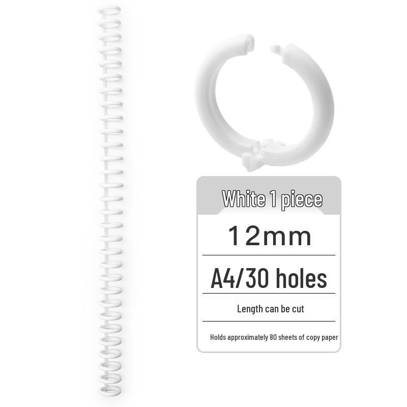 

Пластикові кільця для переплетення A4, 30 отворів, для аркушів