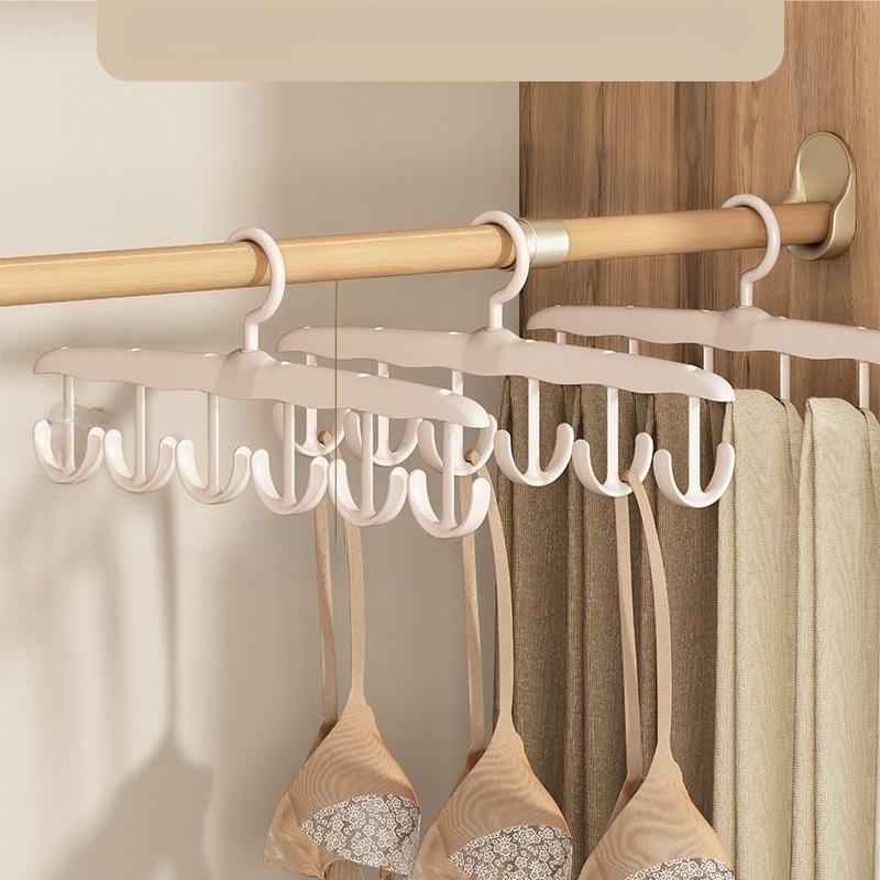 1Pc Space-Saving  Rotating Hanger - Ideal for Ties, Underwear, Vests, and Skirts | A Portable Organizer Suitable for Dorms and Home Storage.