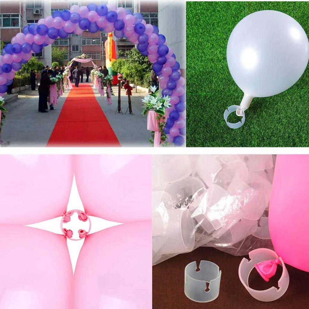 50pcs Balloon Rings Buckle Clips Arch Balloons Connector Arch Folder Convenient for Wedding Birthday Party Decorations