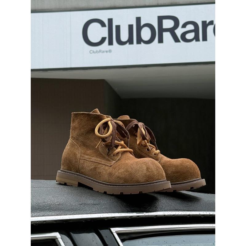 

Autumn new handsome Martin boots women s leather retro outdoor bumblebee lace-up inner height-increasing short boots 40