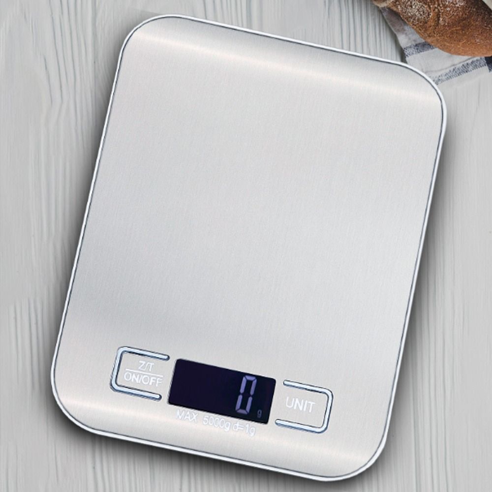 Stainless Steel Electronic Scale 5KG /10KG Capacity Baking Scale Snacks Kitchen Scale Kitchen Use