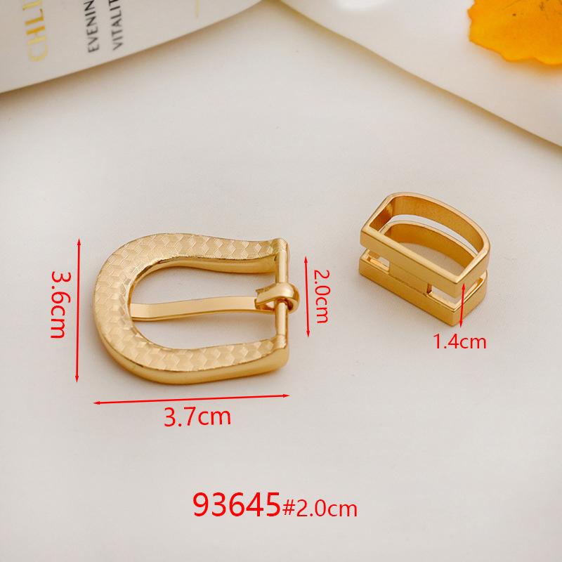 1/2Pcs 2cm Inner Diameter Metal Pin Buckle For Thin Belts Women's Belt Accessories Fashionable Belt Buckles