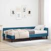 Corner Bed Frame with Mattress Other 2 Pcs Blue Velvet