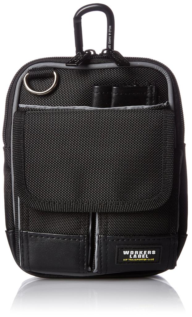 Small Item Case with Reflective Black [Bouken Club] RF-90 Pouch, Lines,