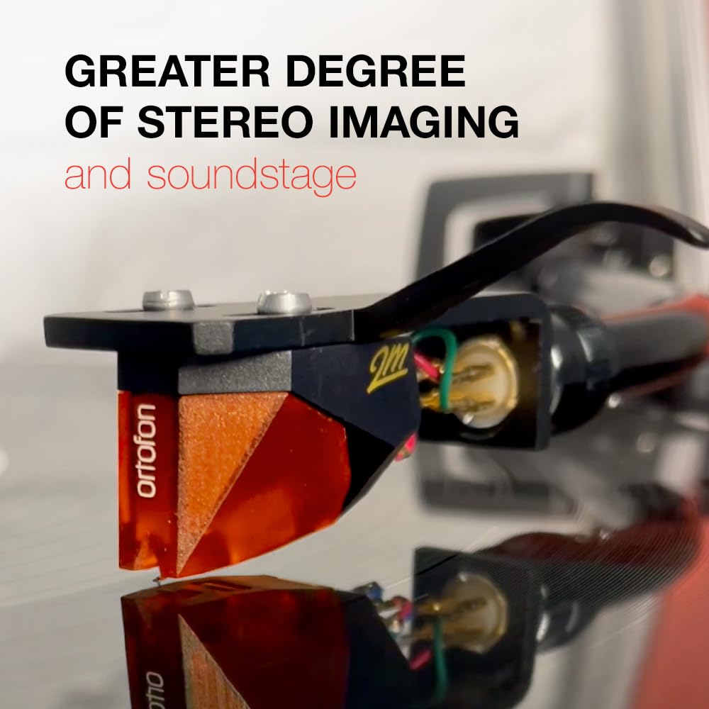 Ortofon 2M Bronze Premounted MM Headshell Solid Fineline For Listening Only Cartridge, Stereo, SH-4Black Installed, Stylus,