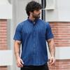 Men's Plus Size Plaid Short Sleeve Shirt