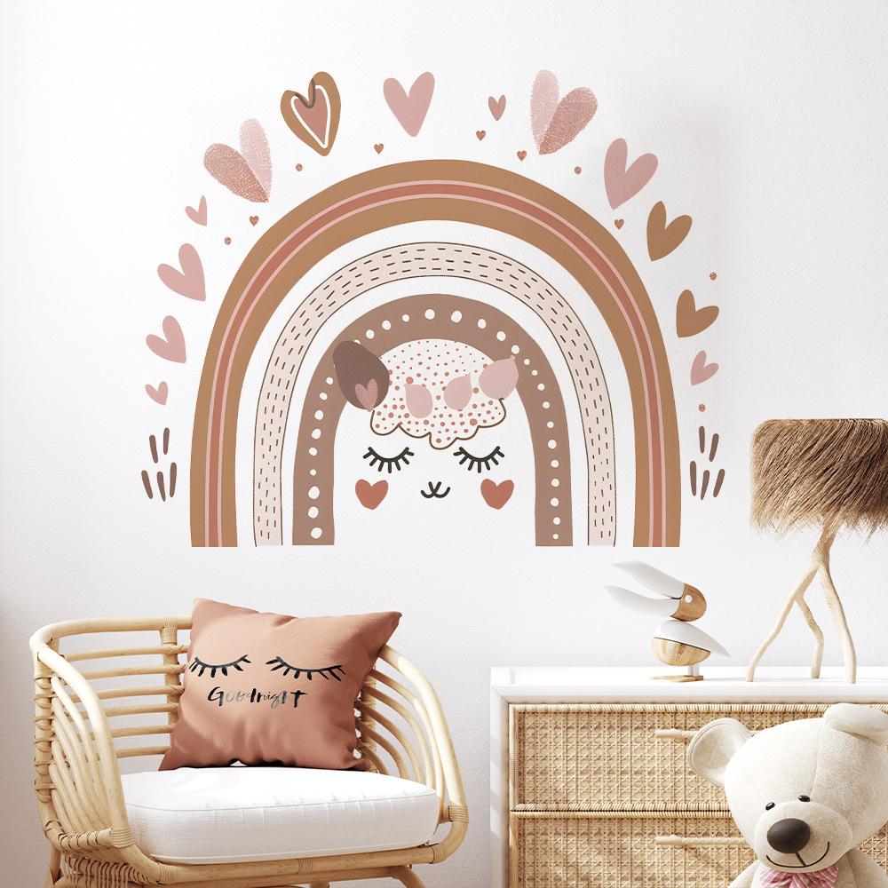 Rainbow Love Children Bedroom Home Background Wall Beautifying Wall Stickers