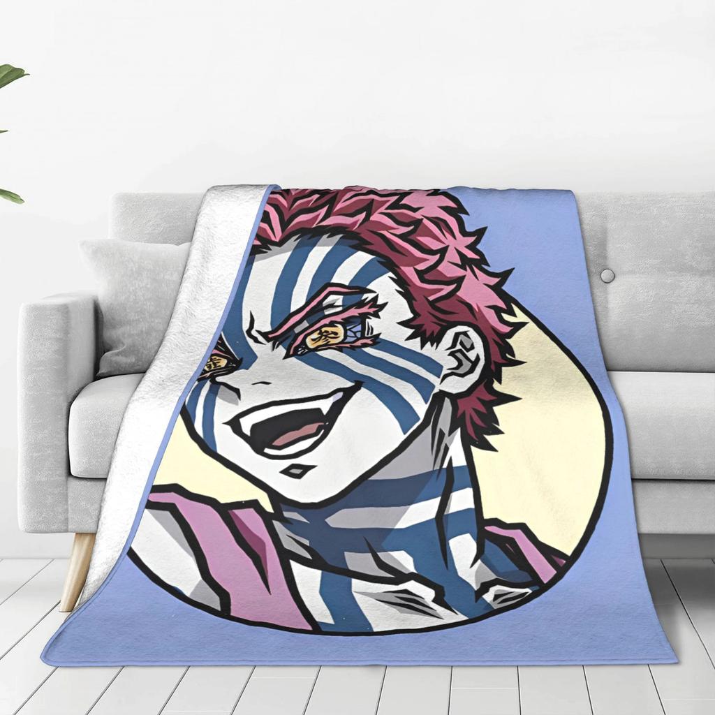 Akaza Anime Super Warm Blanket Kids Plush Throw Blanket Print Home Decor Flannel Bedspread Sofa Bed Cover