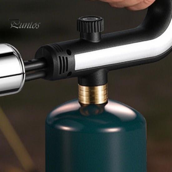 Cooking Torch Adjustable Outdoor Propane Torch, Handheld Flame Thrower Campfire Charcoal Starter, Safety Lock for BBQ, Grill, Searing Steak, Sous Vide