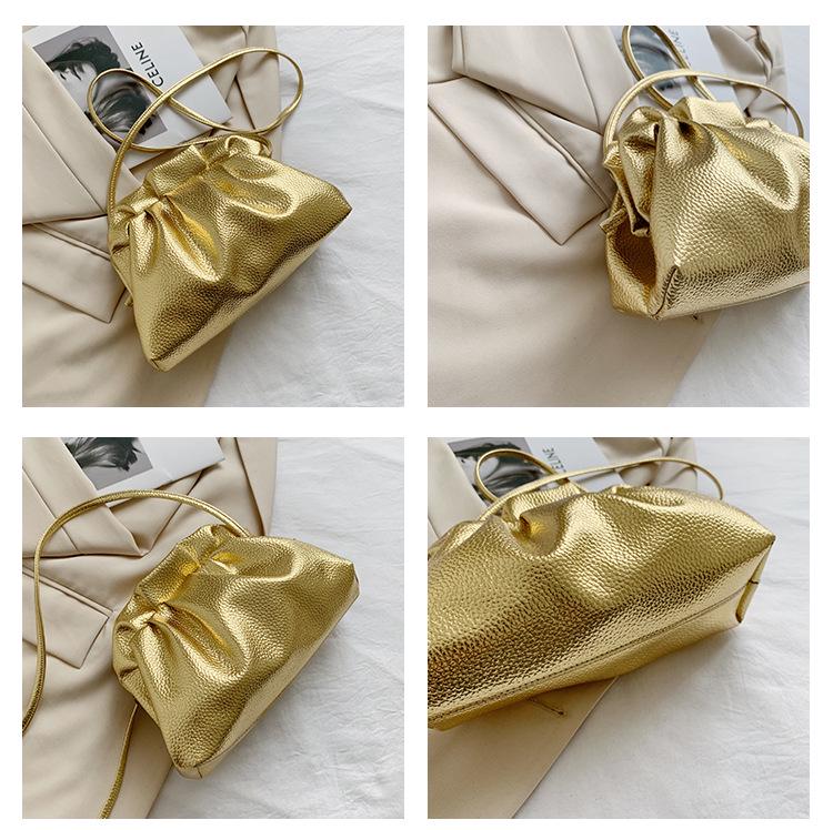 Women's Pleated Cloud Crossbody Bag - 2025 Collection