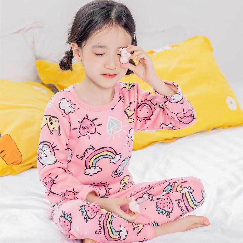 

Детский плюшевый термобелье - теплый осенне-зимний костюм-двойка для мальчиков и девочек 150 cm