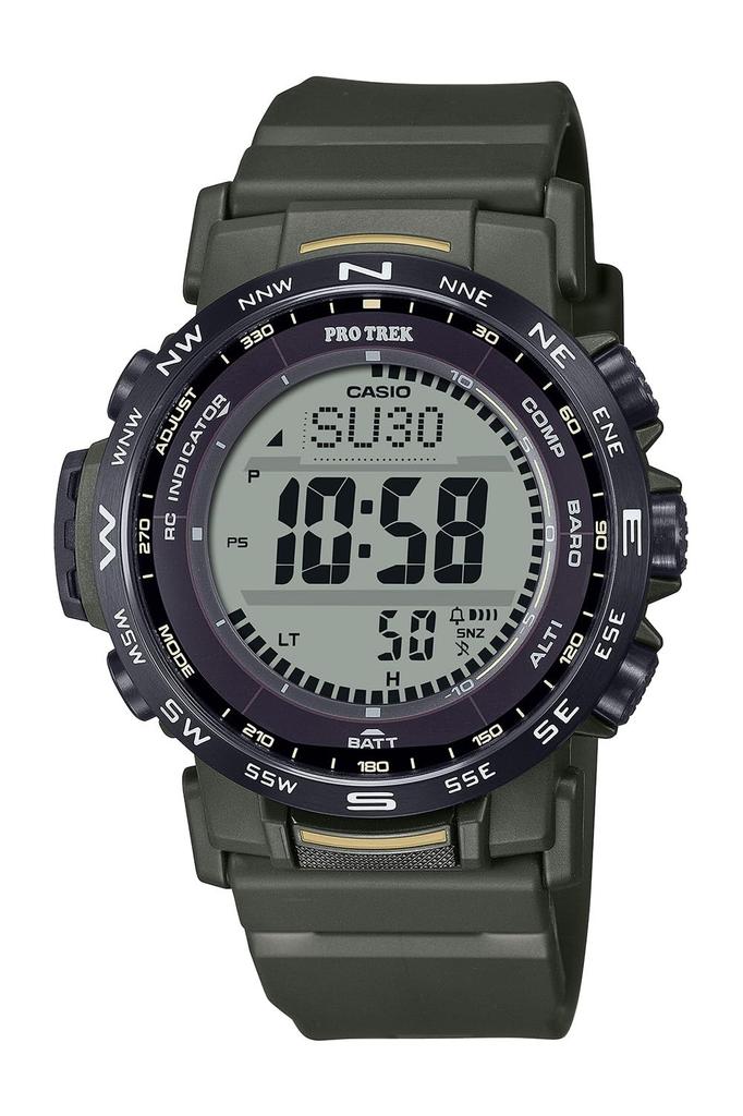 Protrek Hodinky Climber Line Radio Solární Biomasa Plast Khaki [Casio] [] PRW-35Y-3BJF Pánské