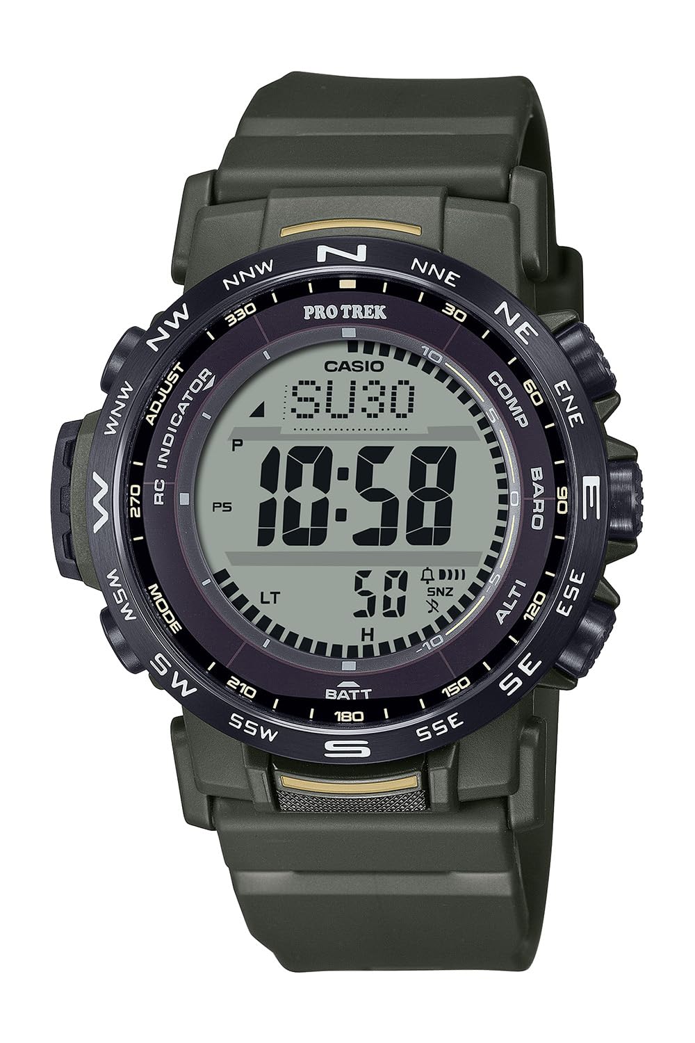 

Casio Watch Protrek Climber Line Radio Solar Biomass Plastic Khaki PRW-35Y-3BJF Men s хакі