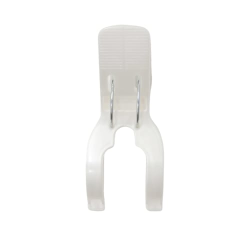 Towa Sangyo Neosul Double Spring Clothespins, Wide Pole Pinch, White/Blue, Approx. 6.4 x 3.9 x 9.5 cm, Pack of 6