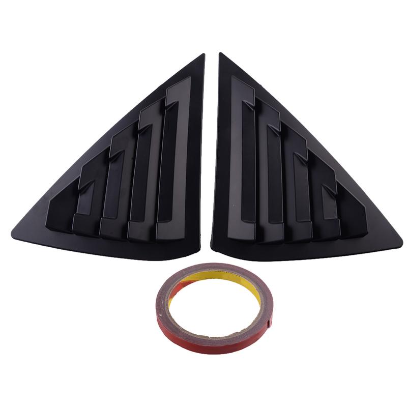 1 Pair Rear Window Louver Vent Cover Trim Scoop Shutter Vent Decor fit for Nissan Sentra Sedan 2013-2015 2016 2017 2018