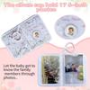 62KD Baby Showers Gift Photo Album Safe Mirror Soft Cloth Memory Book for Newborns Development