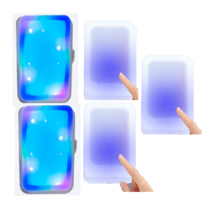 Electronic Flashing Doorbell for Deaf-Mute Seniors with Remote Control and Seven-Color Light