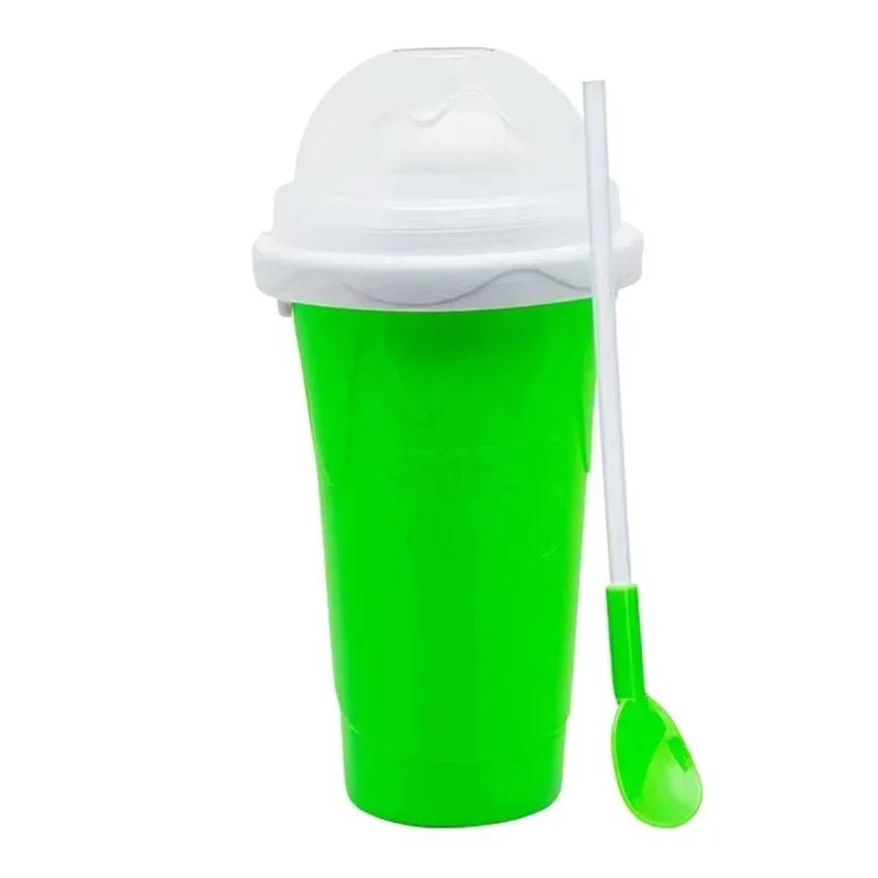 

Large Capacity Quick-Frozen Slushy Maker Cup Slushy Cup For Homemade Smoothies Juice Ice Cream Summer Squeeze Beker Kitchen Tool зелёный
