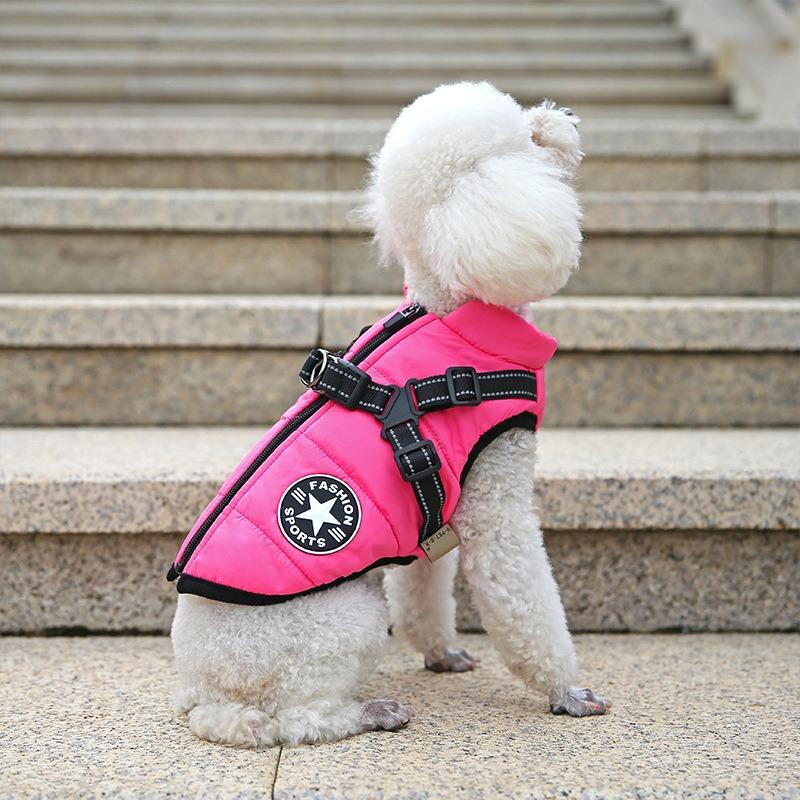 Dog Cotton-Padded Clothes, Warm And Cold-Proof Pet Clothes In Autumn And Winter, Thickened Multi-Color Cotton Clothes For Pets
