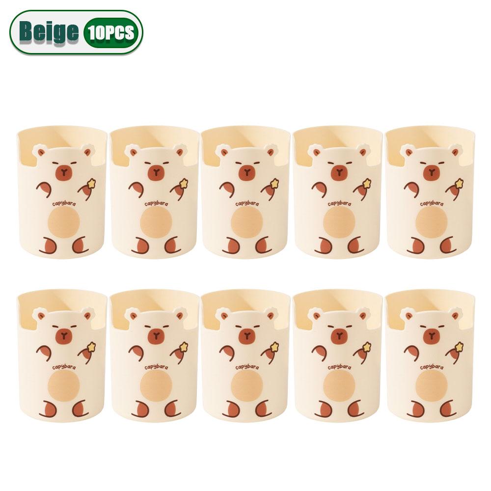 1-10PCS Capybara Pen Holder Office Desktop Organizer Large Capacity Cute Storage Bucket  Stationery Supplies Home Desk Decor
