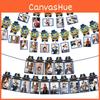 Day Father Theme Hat Pattern Creativity Paper Photo Banner Party Prop Decoration