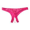 G-string Panties Low Waist Open Crotch See-through Hollow Hip G-String Panties Women Accessory