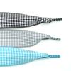 2,5 cm Britischer Stil Gitter Schnürsenkel Damen Herren Druck Sport Lässig Basketball Schwarze Weiße Schuhbänder