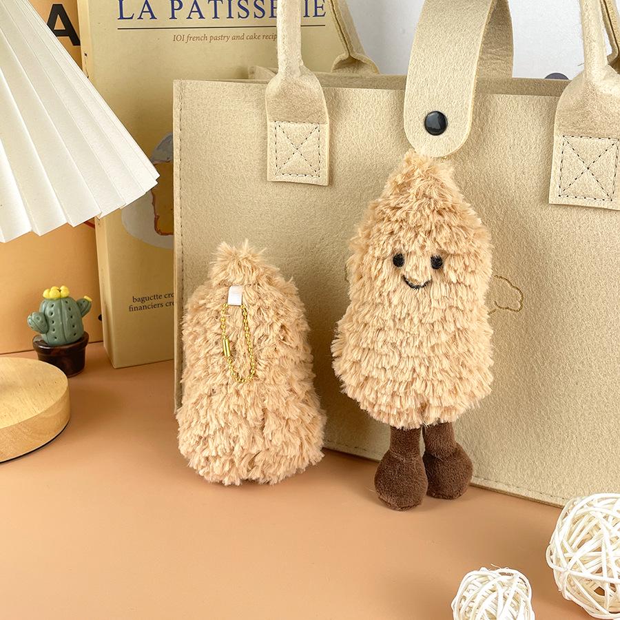 Adorable Peanut Doll Plush Toy Keychain – Cute Bag Charm & Comfort Gift