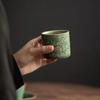 Handmade Celadon Tea Cup Traditional Longquan Ceramic Art Yunxiang Tea Tasting Cup for Gongfu Tea Ceremony Home