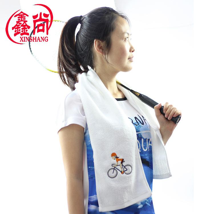 Cotton sports towel 20 * 110 extended marathon yoga sports running towel embroidery