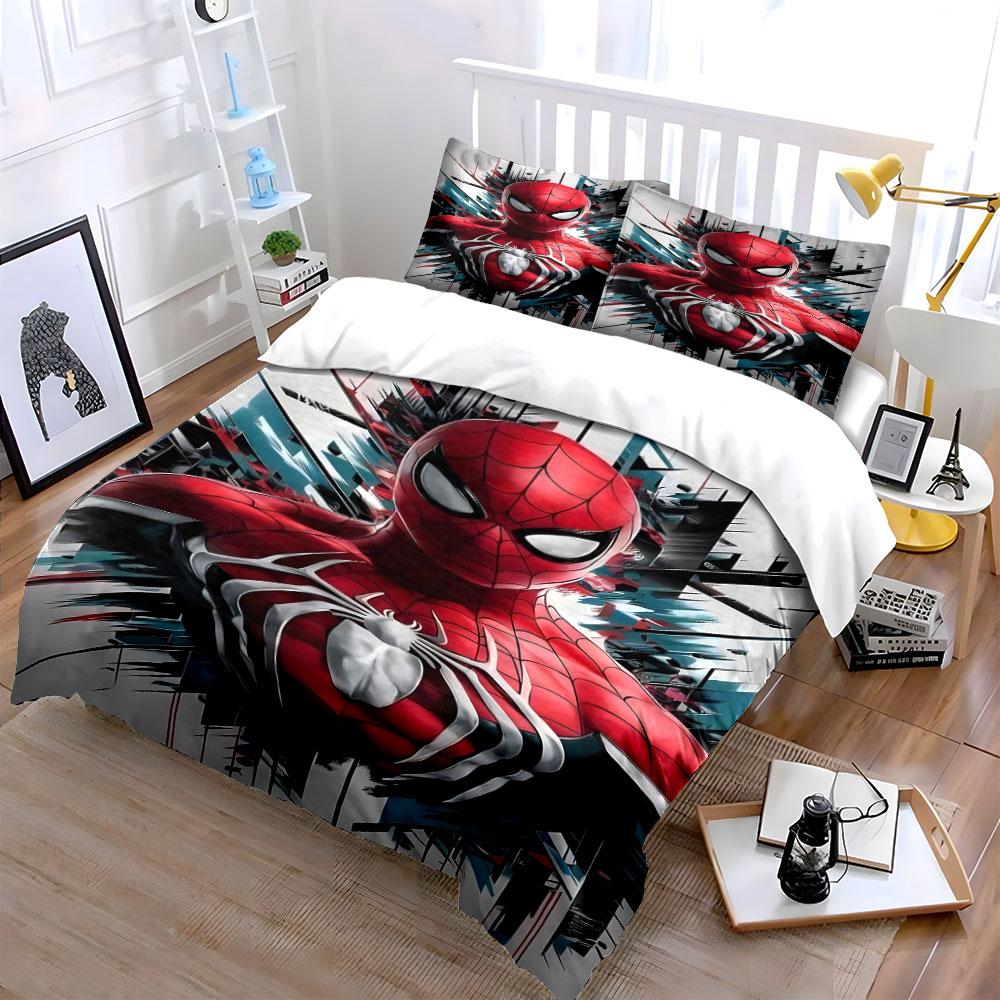 Spider-Man with Cityscape. Bedding Sets Duvet Cover Sets Duvet Covers Pillowcases(1 * Duvet Cover 2 * Pillowcases Without Duvet Insert)