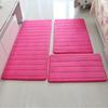 1.5CM Thick Carpet For Bathroom Soft Coral Fleece Absorbent Anti-slip Silica Foot Mat Living Room Bedroom Floor Mat 3 Piece/set