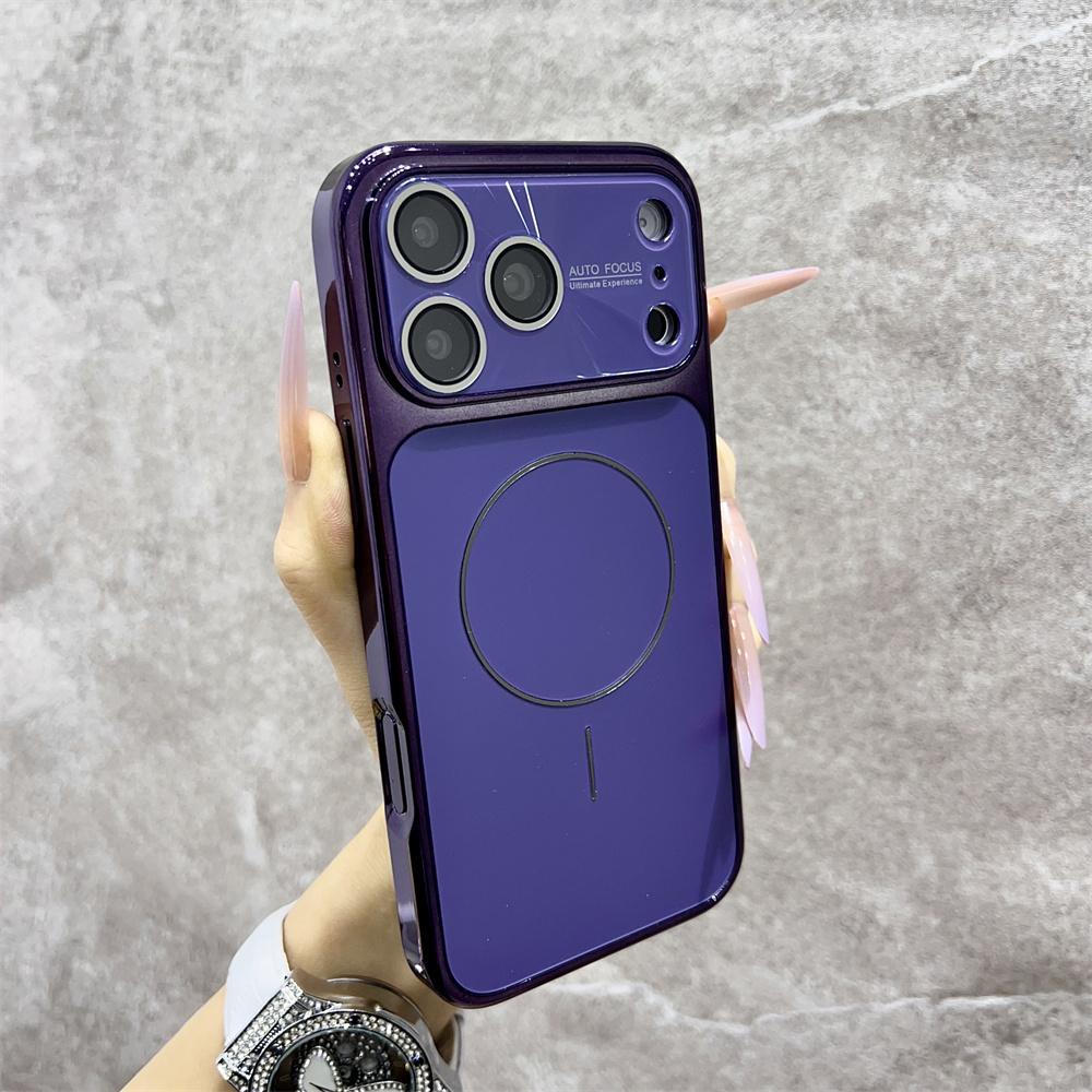 Luxury Plating For Magsafe Magnetic Camera Protection Case for iPhone 17 Pro Max Air 16 15 14 13  Bumper Shockproof Back Cover