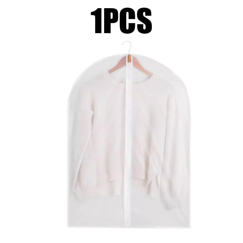 1-20PCS Clothes Dust Cover Transparent Thickened Washable Dust Bag Household Dust Cover Coat Suit Cover Hanging Clothes Bag