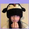 Penguin Plush Hat For Women With Warmth And Windproof Knit Winter Accessories