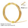 0.6mm,0.8mm,1.0mm 6M Square Copper Wire Half Hard Yellow Brass Wire for Jewelry Beading Craft Work