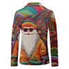 Unisex Winter Christmas Prints Suit Jackets Unisex Casual Fashion Button Jackets