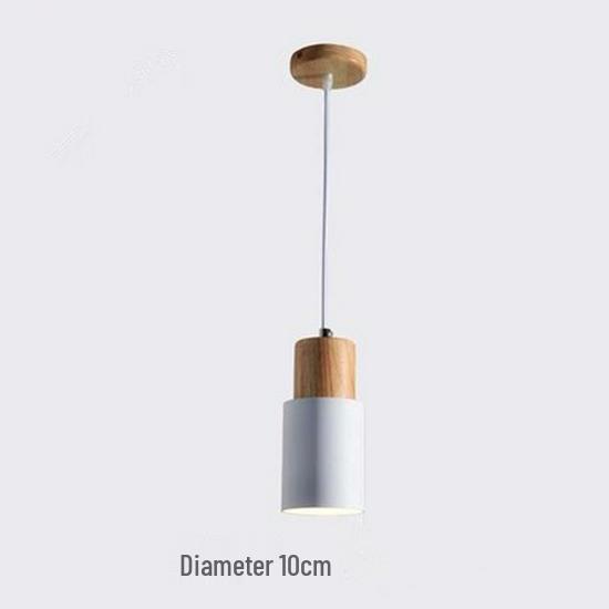 Nordic Wrought Iron & Solid Wood Bedside Pendant Lamp - Multicolor, Creative Fresh Design