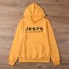 Colored Jesus He'll Be There For You Christian Hoodie Women Hoody Sweatshirts Pullovers Unisex Pure Cotton Top Jumper Hoodies