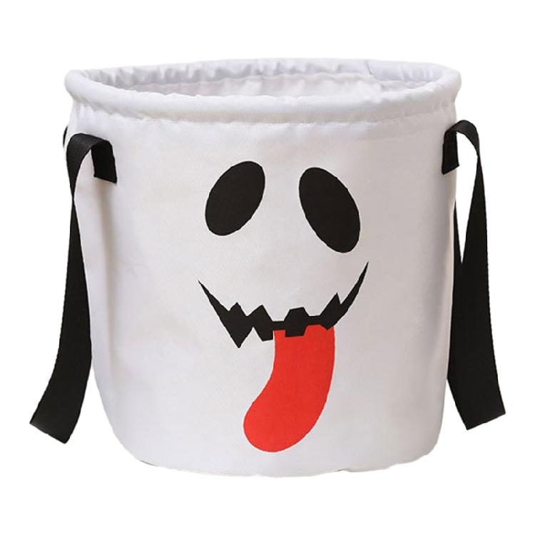 Halloween Candy Basket with LED Light Pumpkin Candy Bags for Thanksgiving Party
